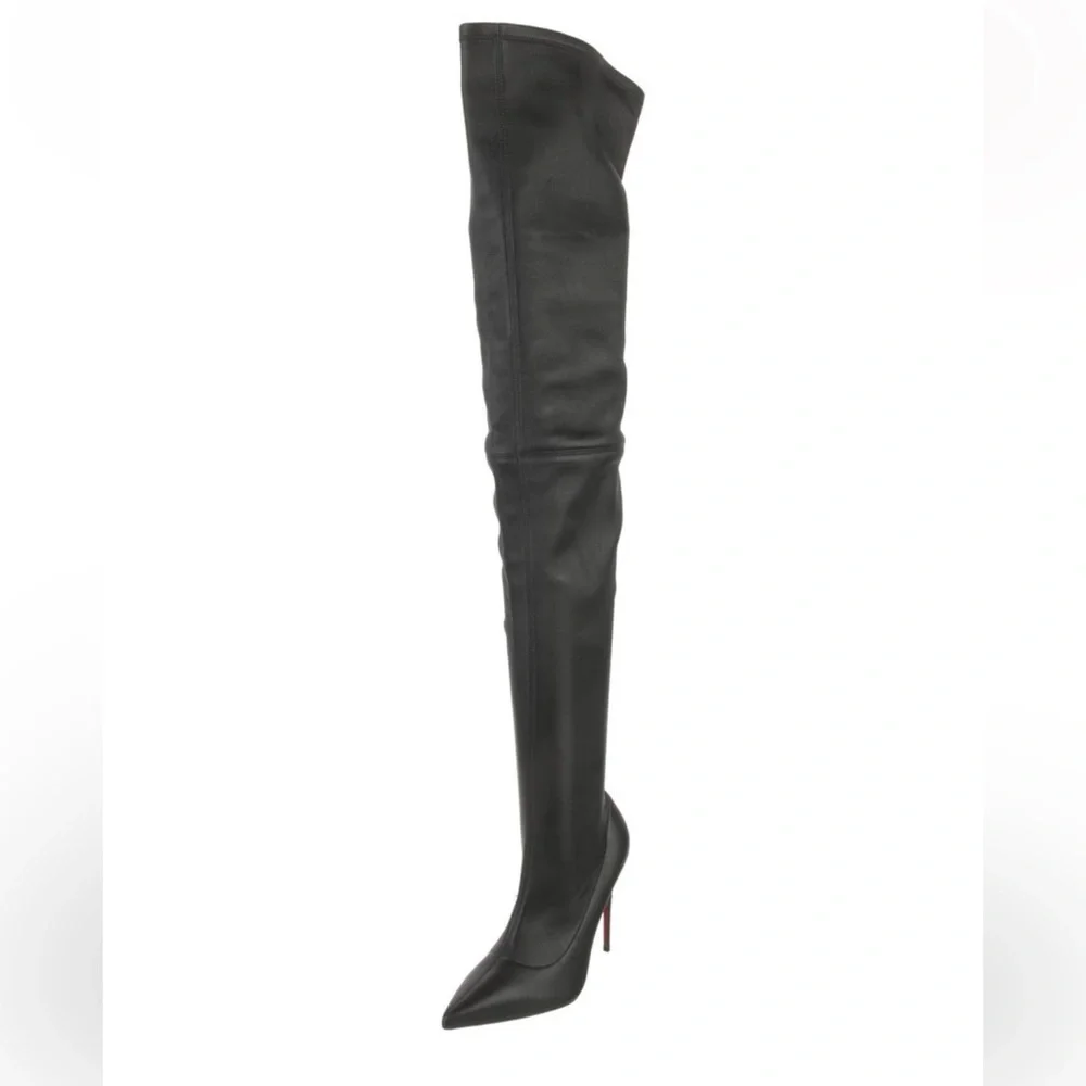 Christian Louboutin Leather Thigh High Boots